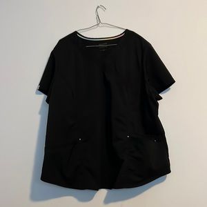 Black scrub top